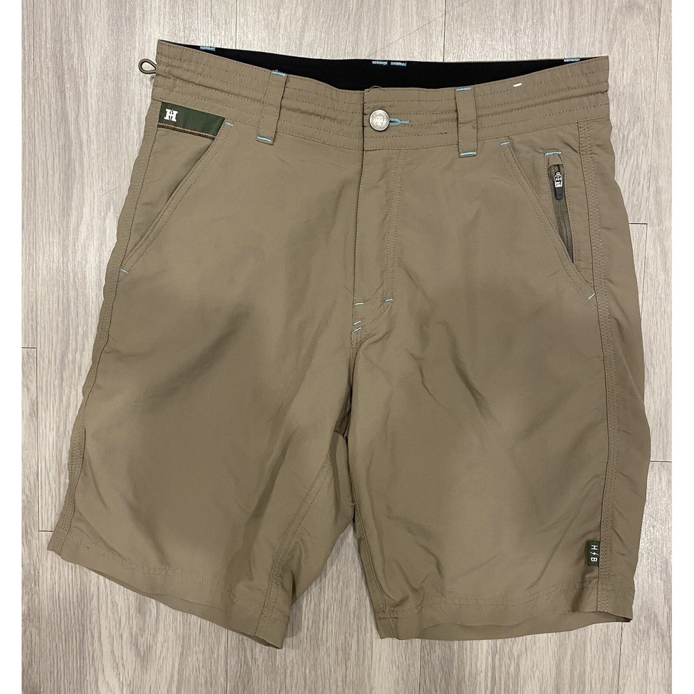 Howler Brothers Shorts Mens 28 Brown Hybrid Outdoors Nylon Hiking Utility